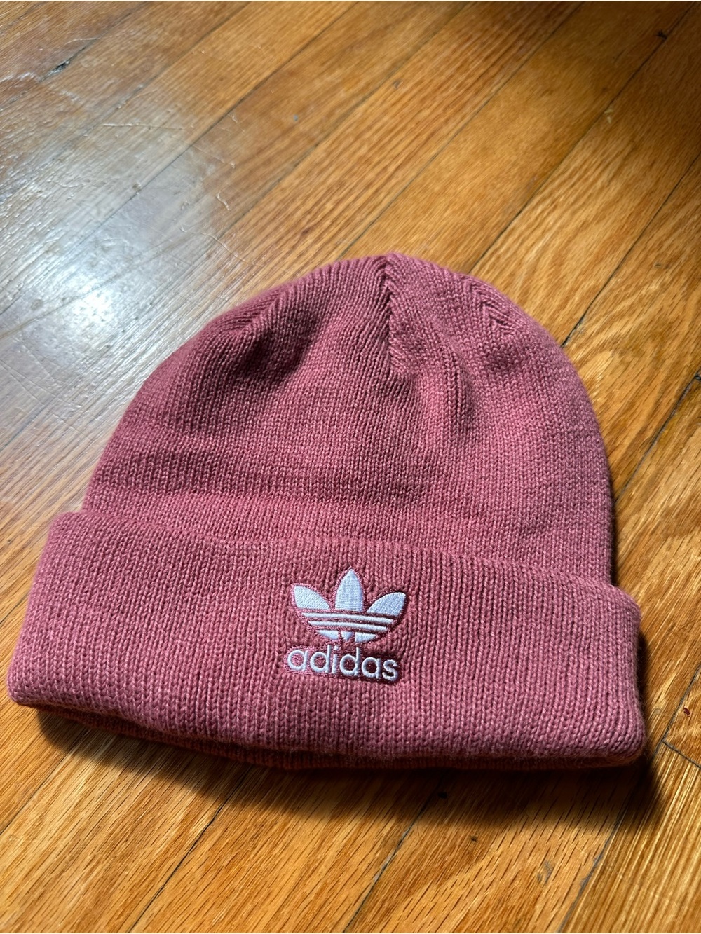adidas Trefoil Cuffed Beanie - Rose Mauve